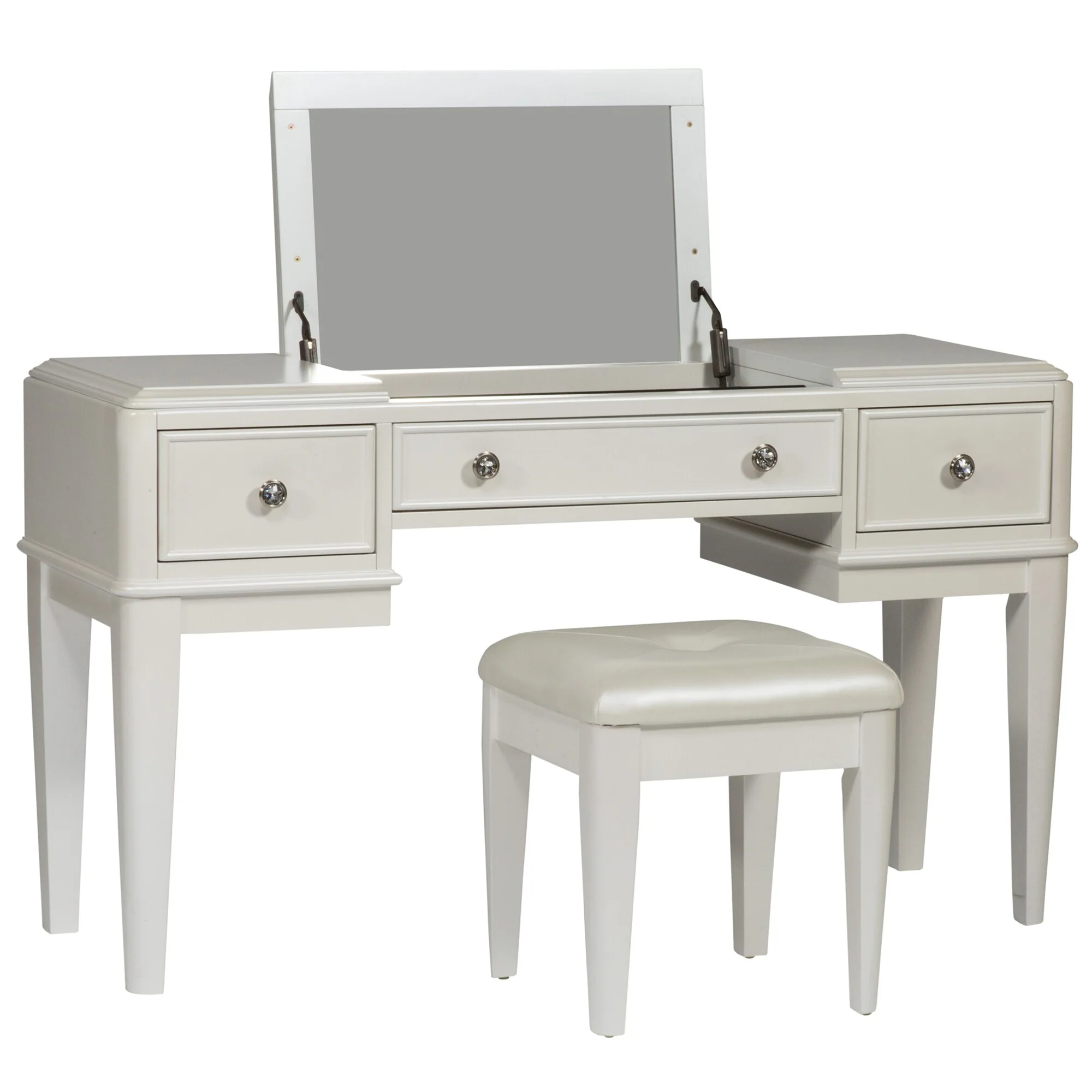 Stardust Iridescent White 2 Piece Vanity Set