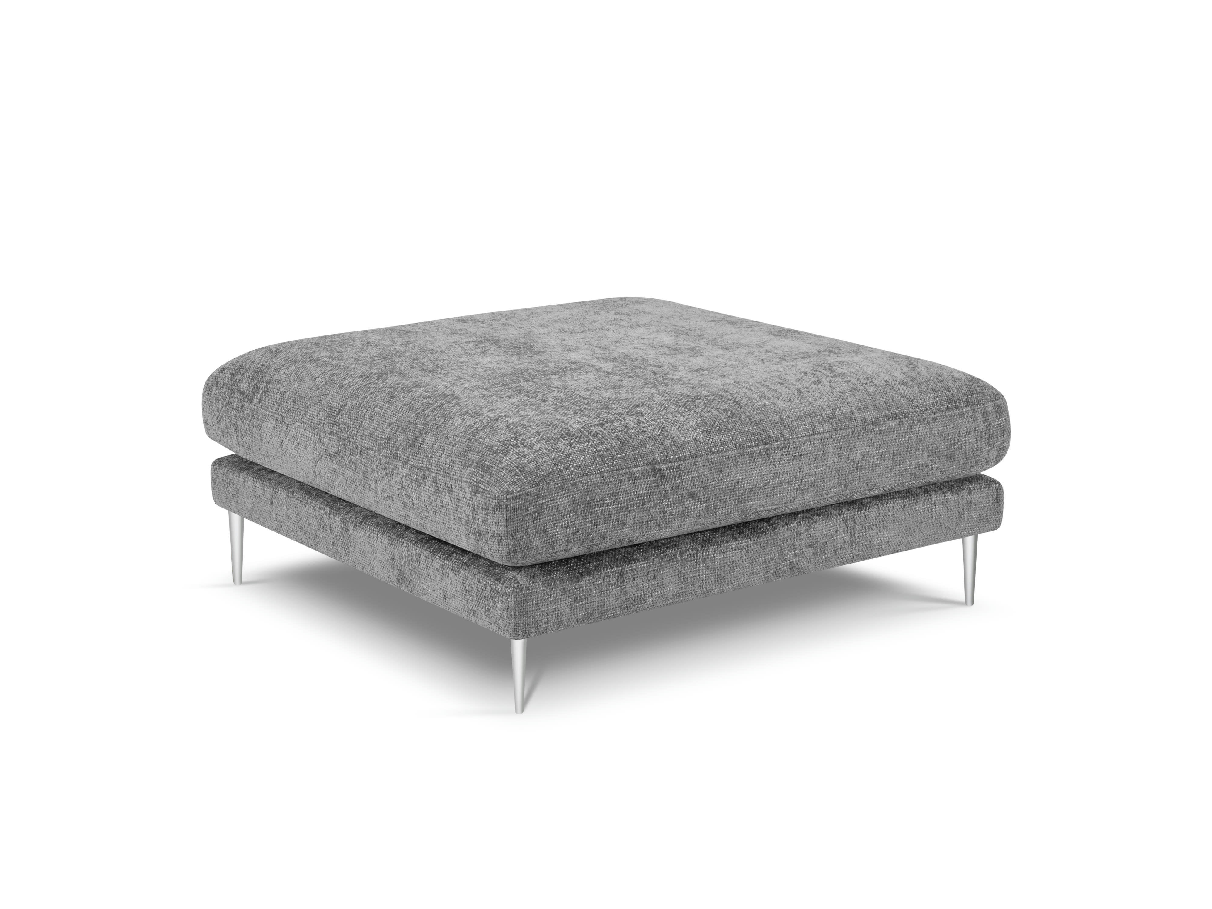 JOG - Pouf en tissu structuré gris