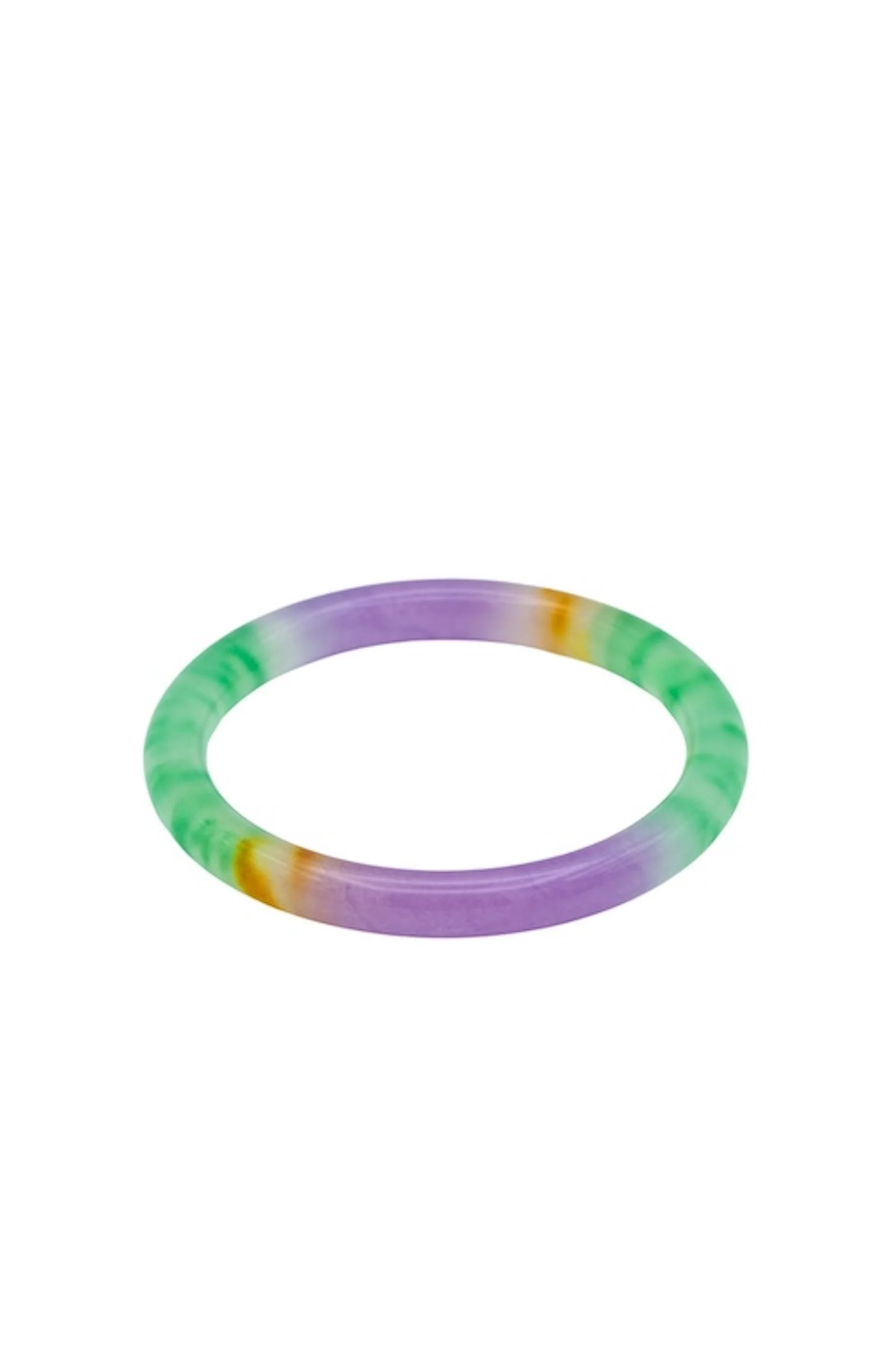 Lavender Field — Multicolor Jade Stone Bangle
