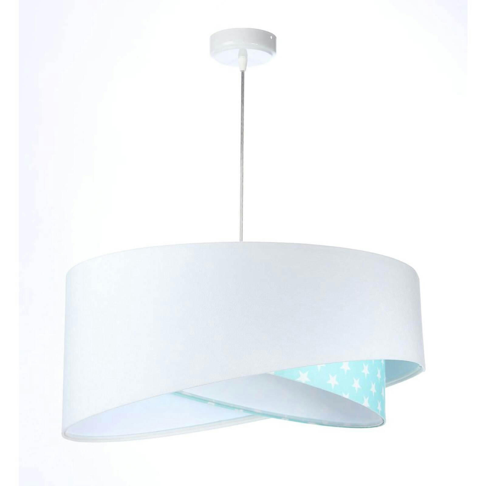 GALAXY - Suspension Tissu Blanc 50x50x105 cm