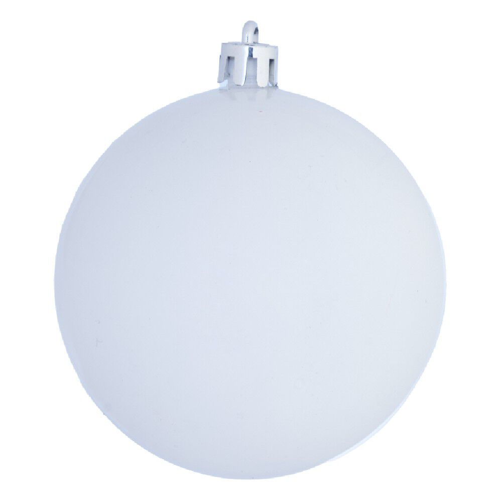 Boule de No&euml;l blanc rose mat brillant x8