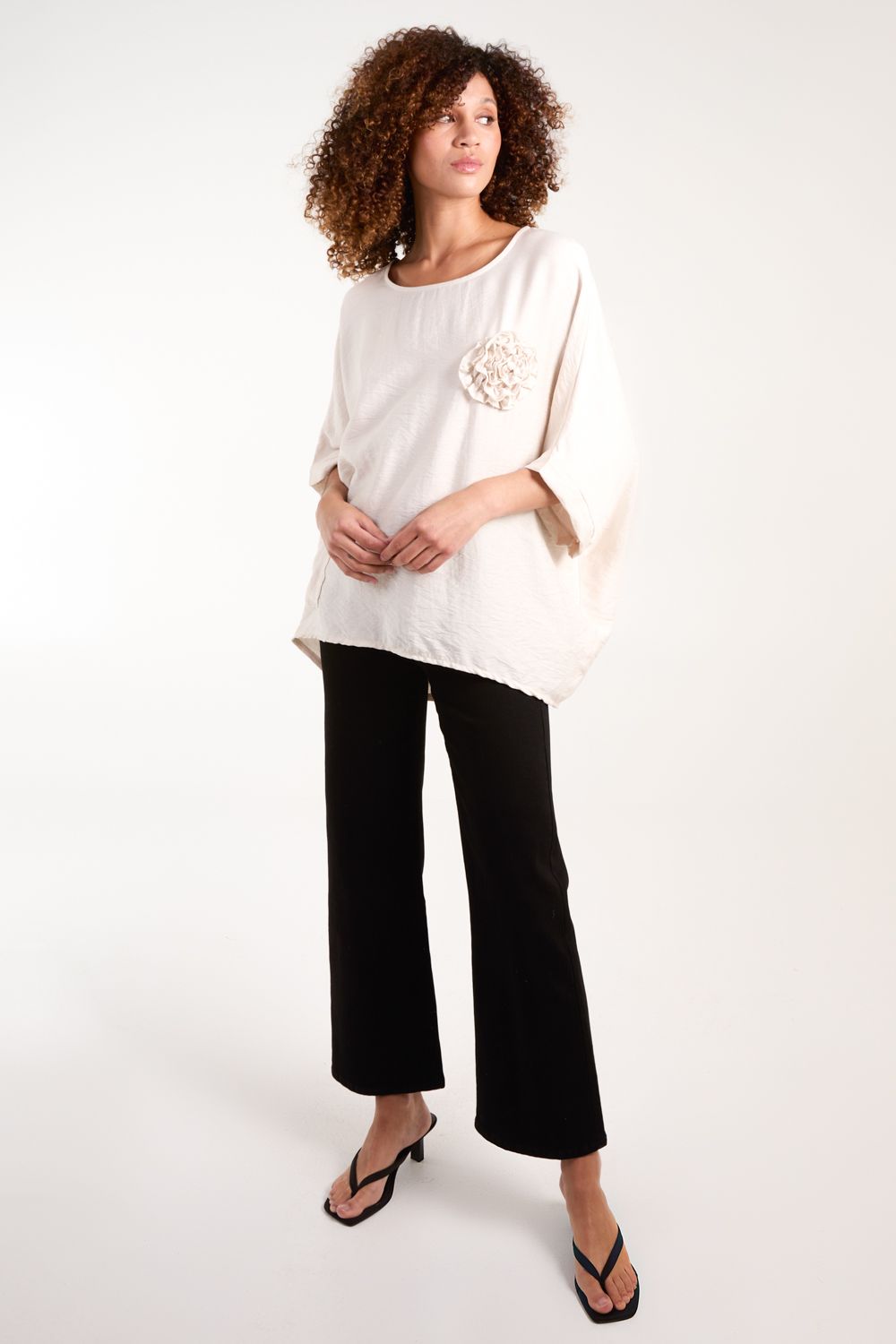 Blue Vanilla Corsage Top