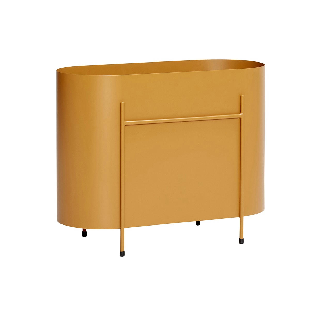 OBLONG - Jardinière en métal orange H47