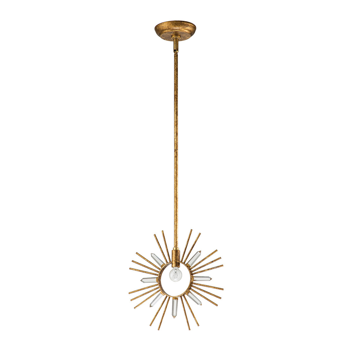Lampa wisząca płatki złota Sun King 1xE27x60W Gilded Nola