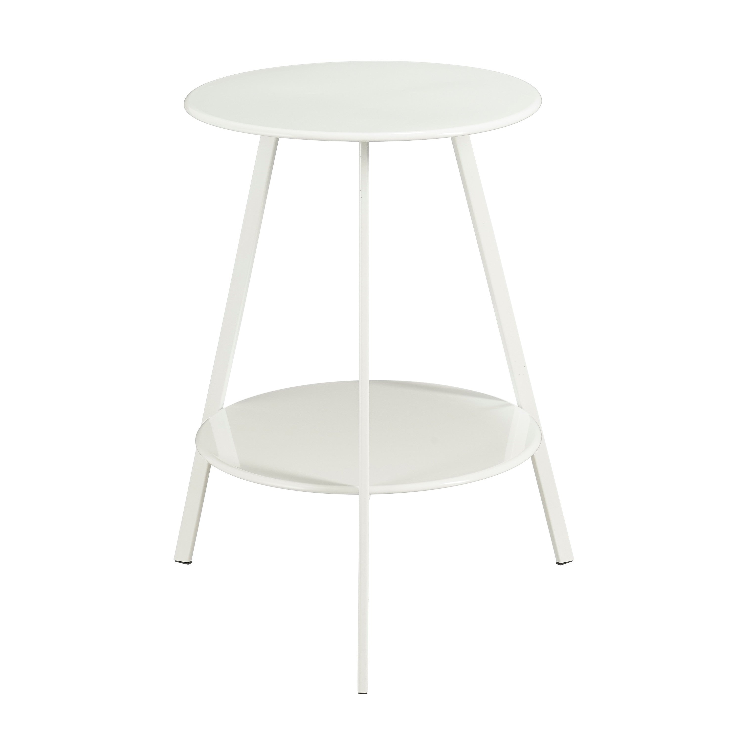 Mica Decorations Seatle Bijzettafel Rond voor Buiten - Koffietafel - Salontafel Buiten - Ook als Plantentafeltje of Plantenstandaard - Metaal - 58 x