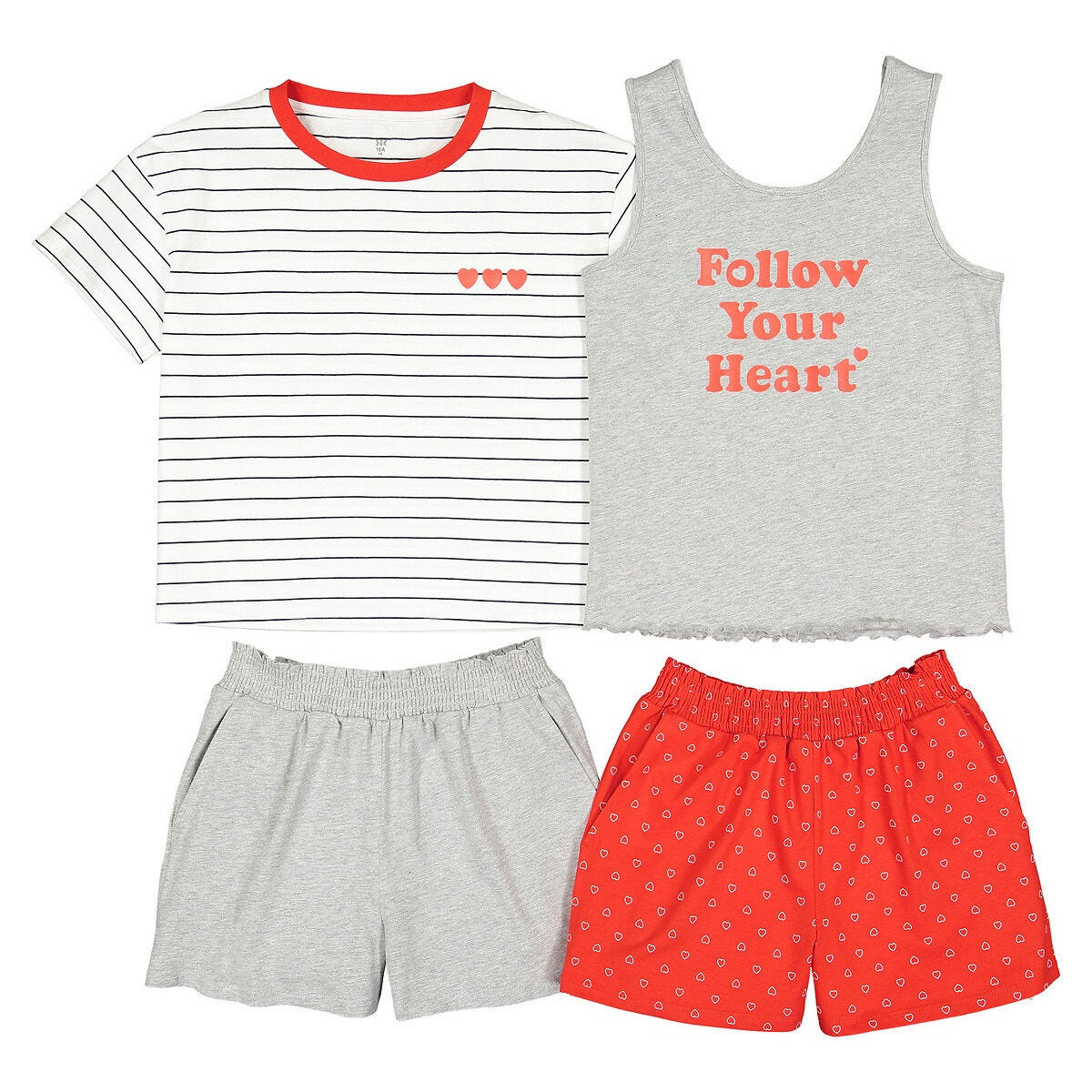 Lot de 2 pyjashorts coton bio