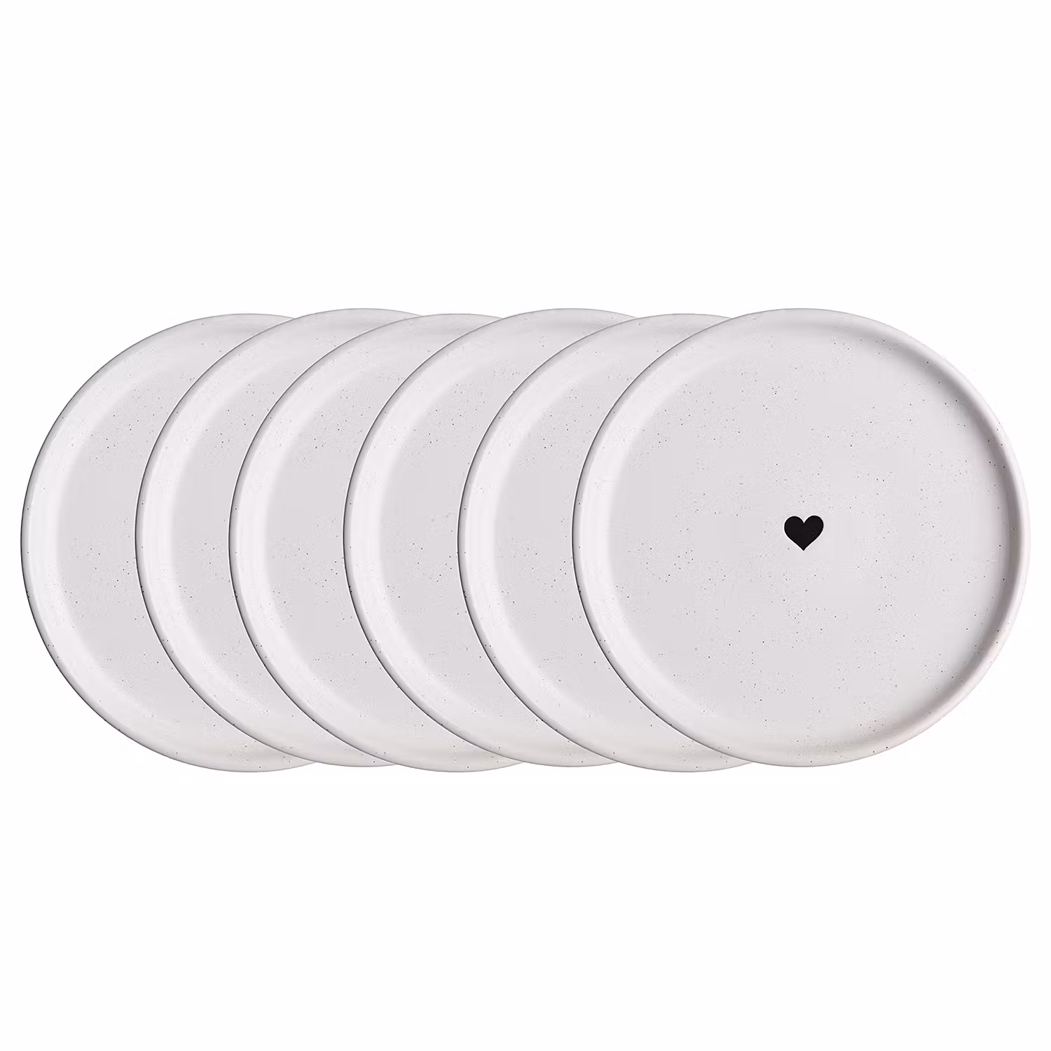 FOOD TALK Teller Herz 6er-Set