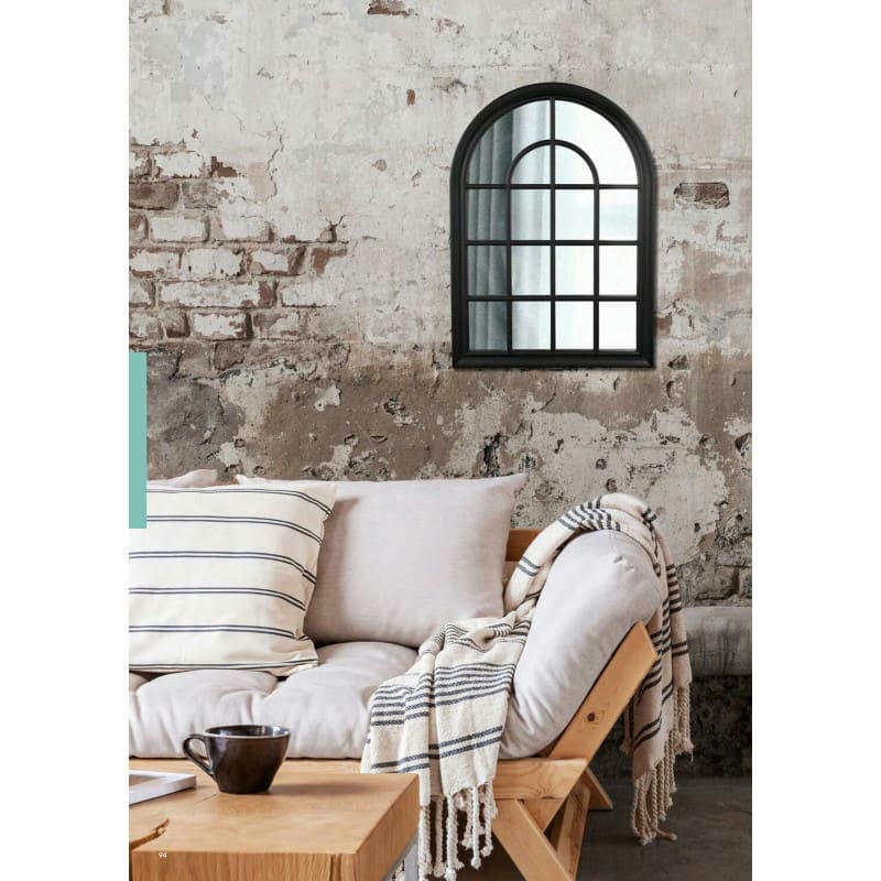 FINESTRA - Miroir déco design en plastique noir