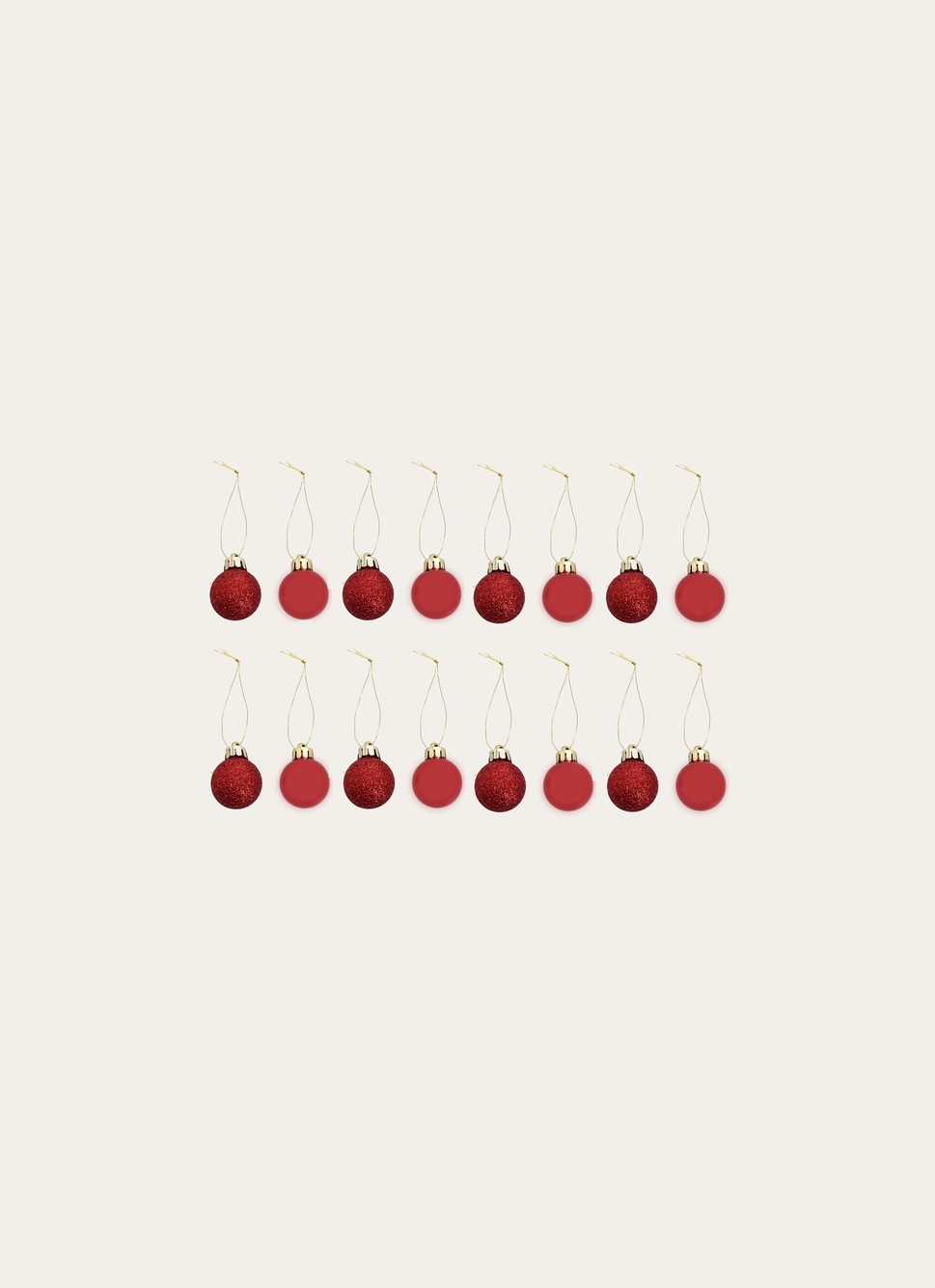 14 MINI BOULES DE NO&Euml;LROUGE