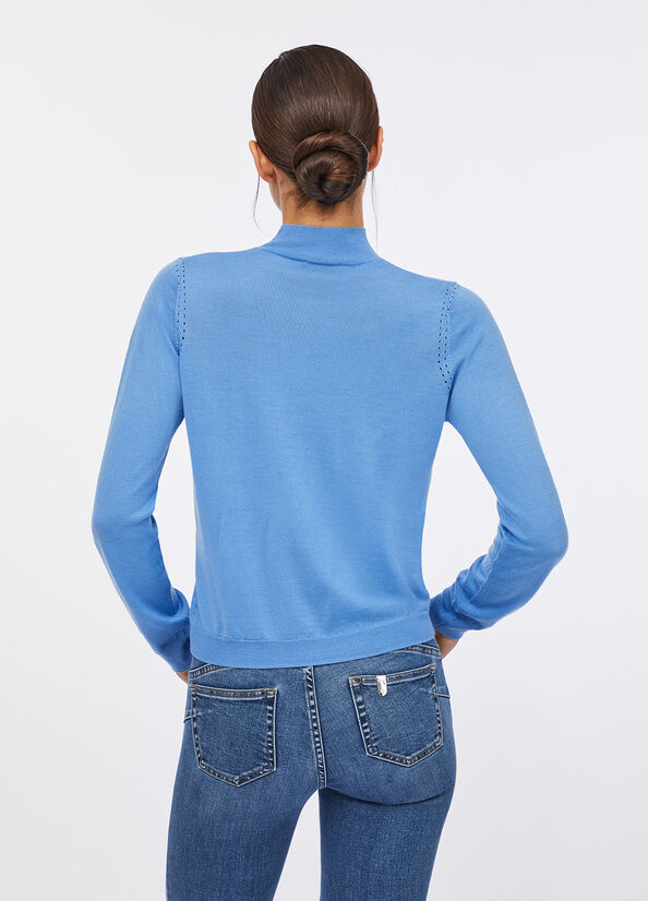 Maglia in lana con perle