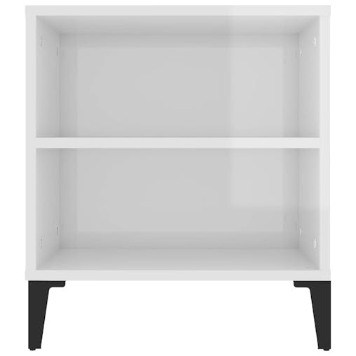 NNEVL TV Cabinet High Gloss White 102x44.5x50 cm Engineered Wood