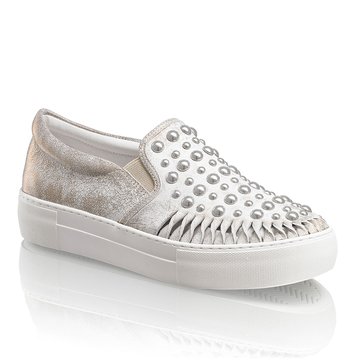 Russell & Bromley AZT J Studded Flatform Sneaker