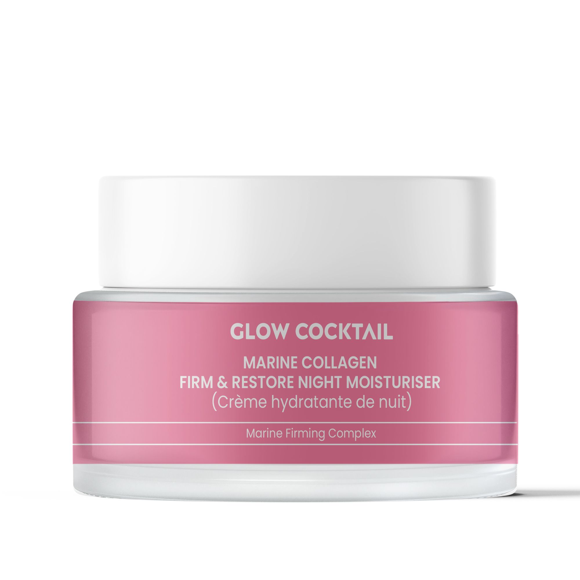 GlowCocktail London Glow Cocktail Marine Collagen Firm & Restore Night Moisturiser 50ml