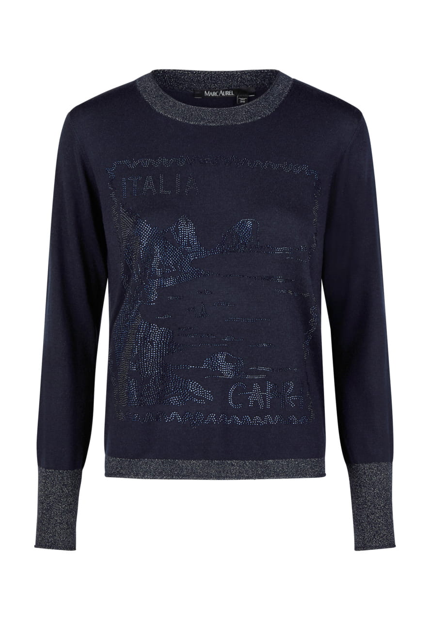 Pullover mit Strassmotiv