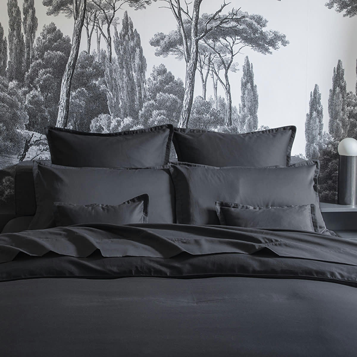 TEOPHILE - Housse de couette en satin de coton eclipse 260x240