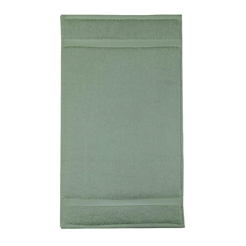 - Serviette invites  pur coton vert 30x50