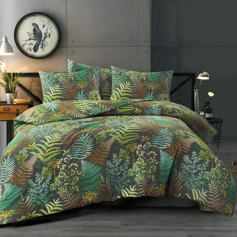 Day Dream Linde - Dekbedovertrek - Eenpersoons - 140x200/220 cm - Zwart