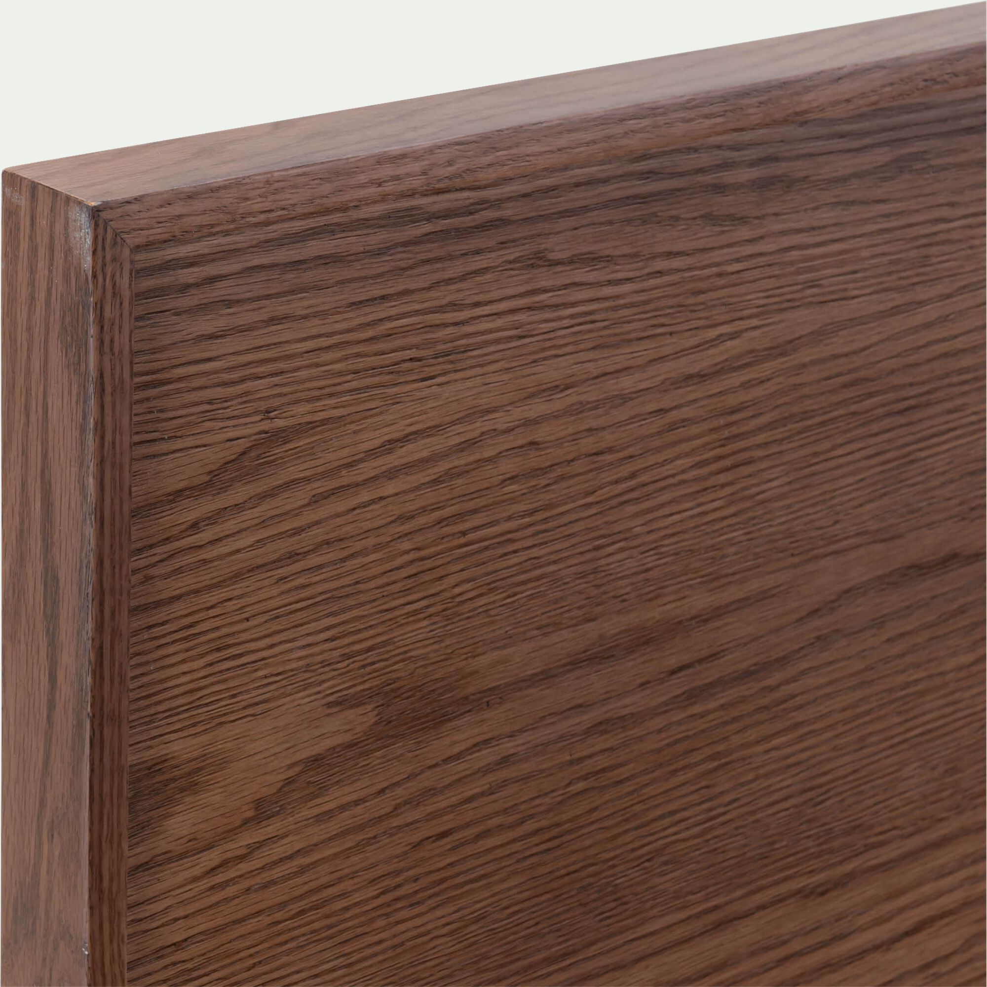 DAVI - Tête de lit en chêne massif L168cm - bois foncé
