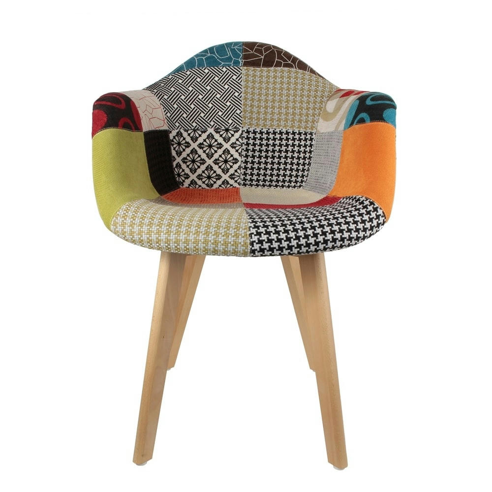 - Fauteuil Scandinave patchwork