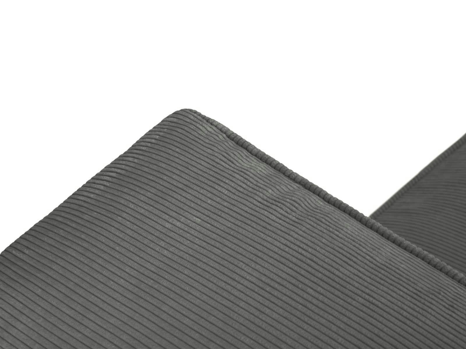 MUSE - Canapé 2 places en Velours Côtelé Gris