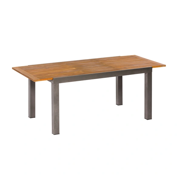 Gartenmöbelset »Santorin«, 5-tlg., stapelbar/ausziehbar, Aluminium/Akazie