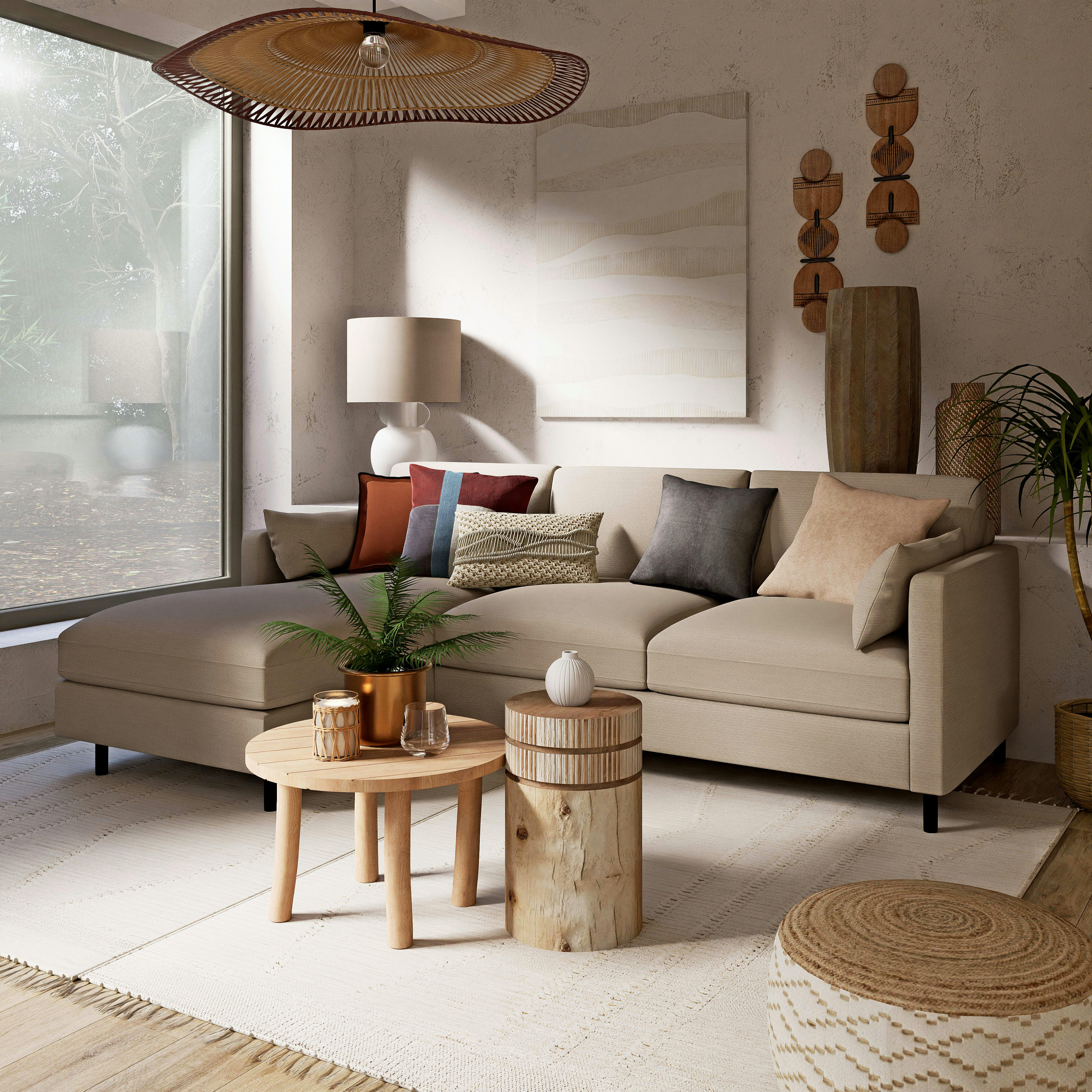 - Mini palmier artificiel avec pot blanc