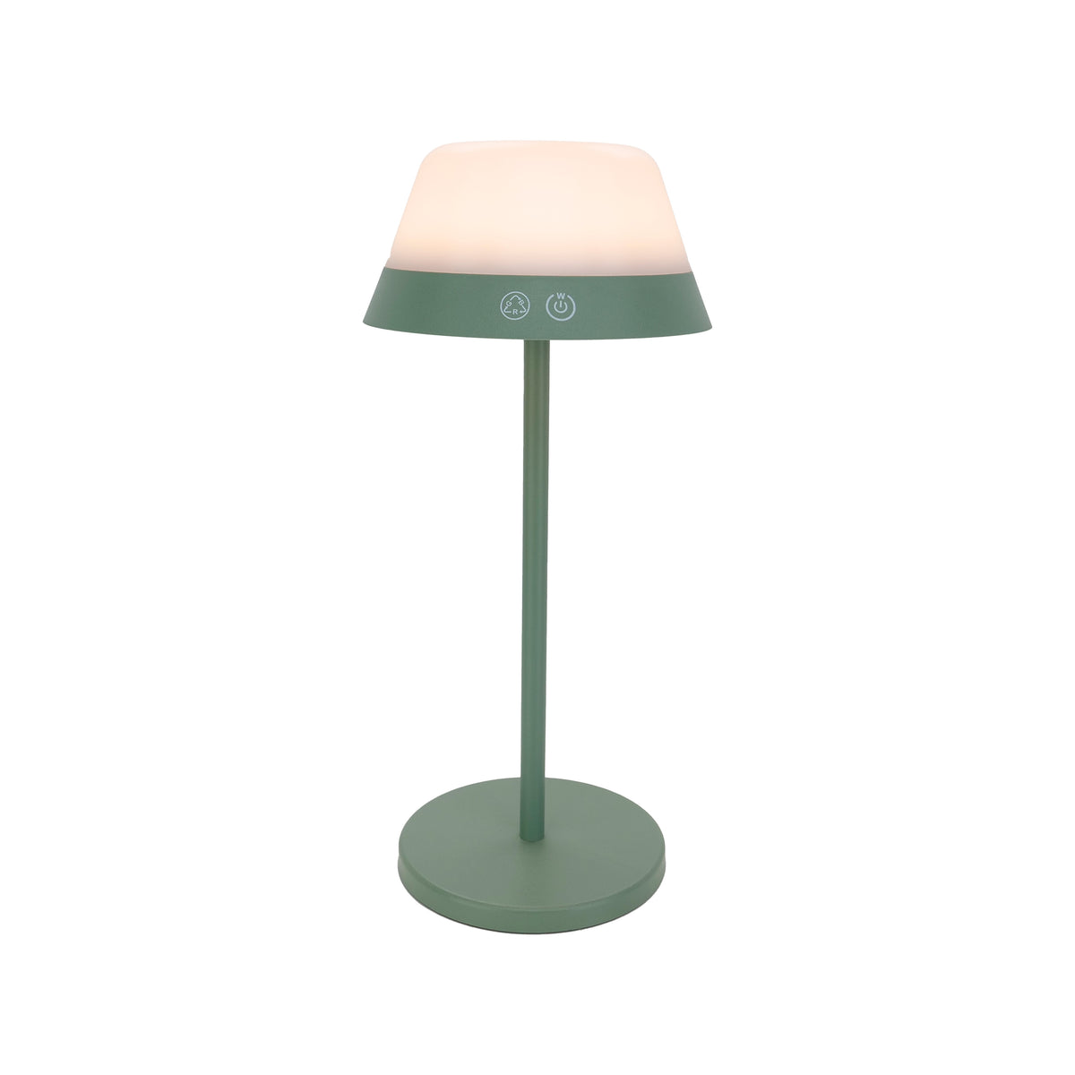 EGLO tafellamp Meggiano - draadloos - 32 cm - groen/wit