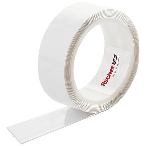 Fischer GOW 560901 Ruban de montage double-face blanc 3 m x 38 mm, 1 pièce