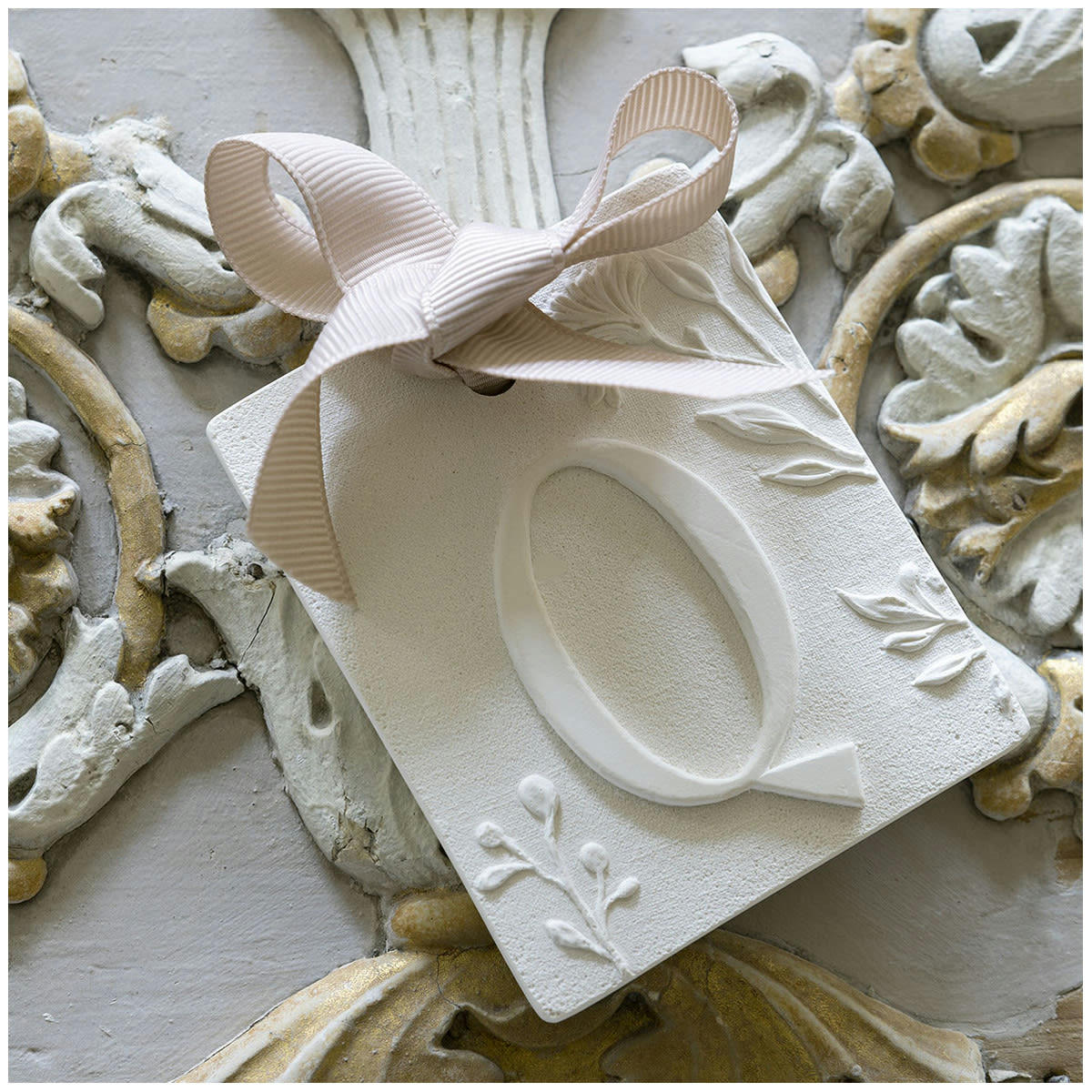 - Décor parfumé lettre Q - Fleur de Coton