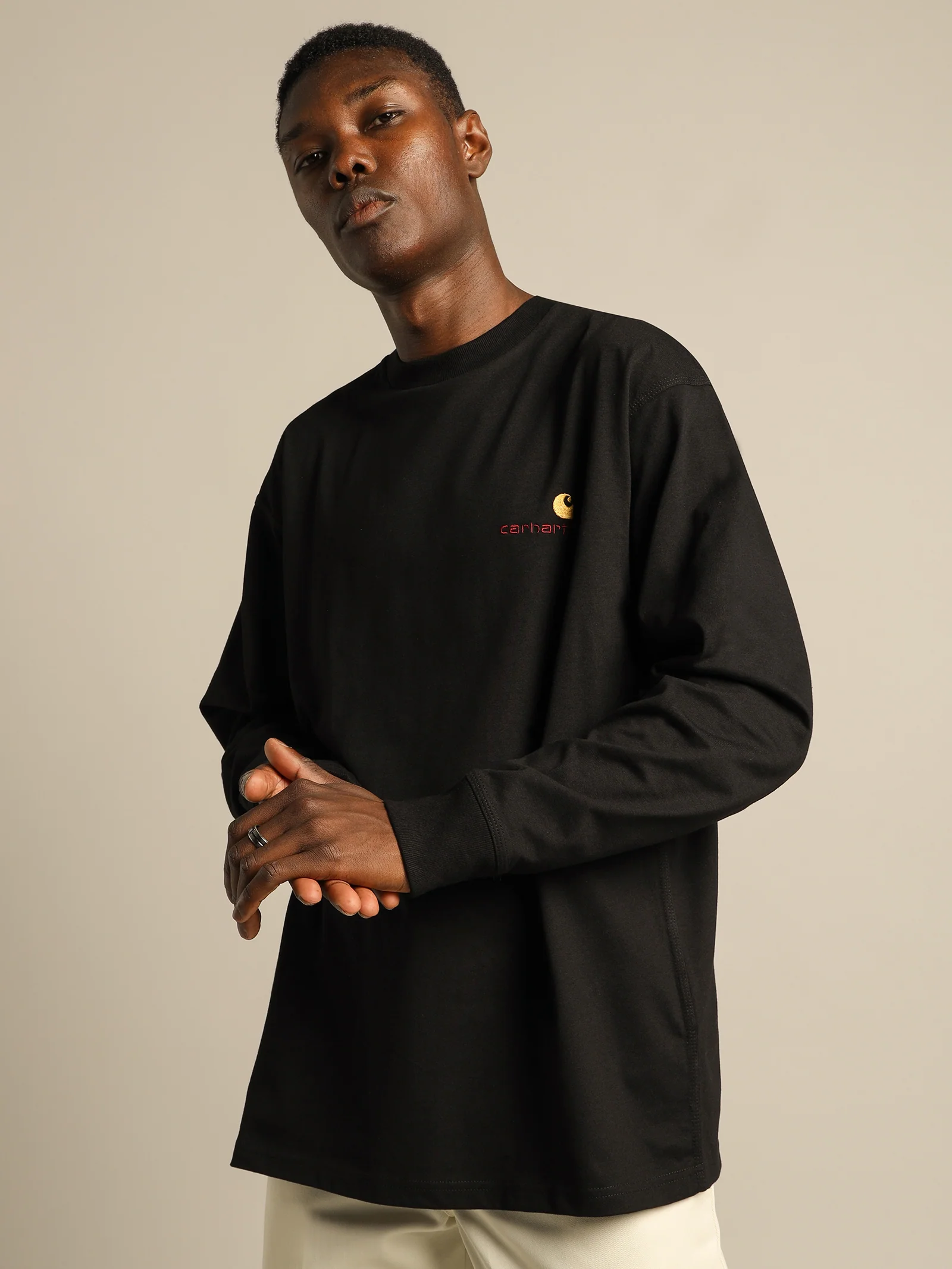 Long Sleeve American Script Crew