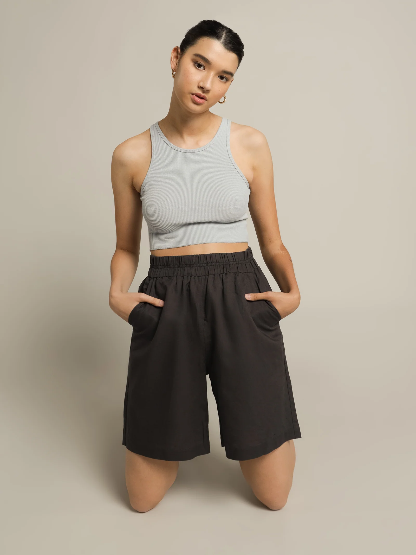 Nima Longline Linen Shorts