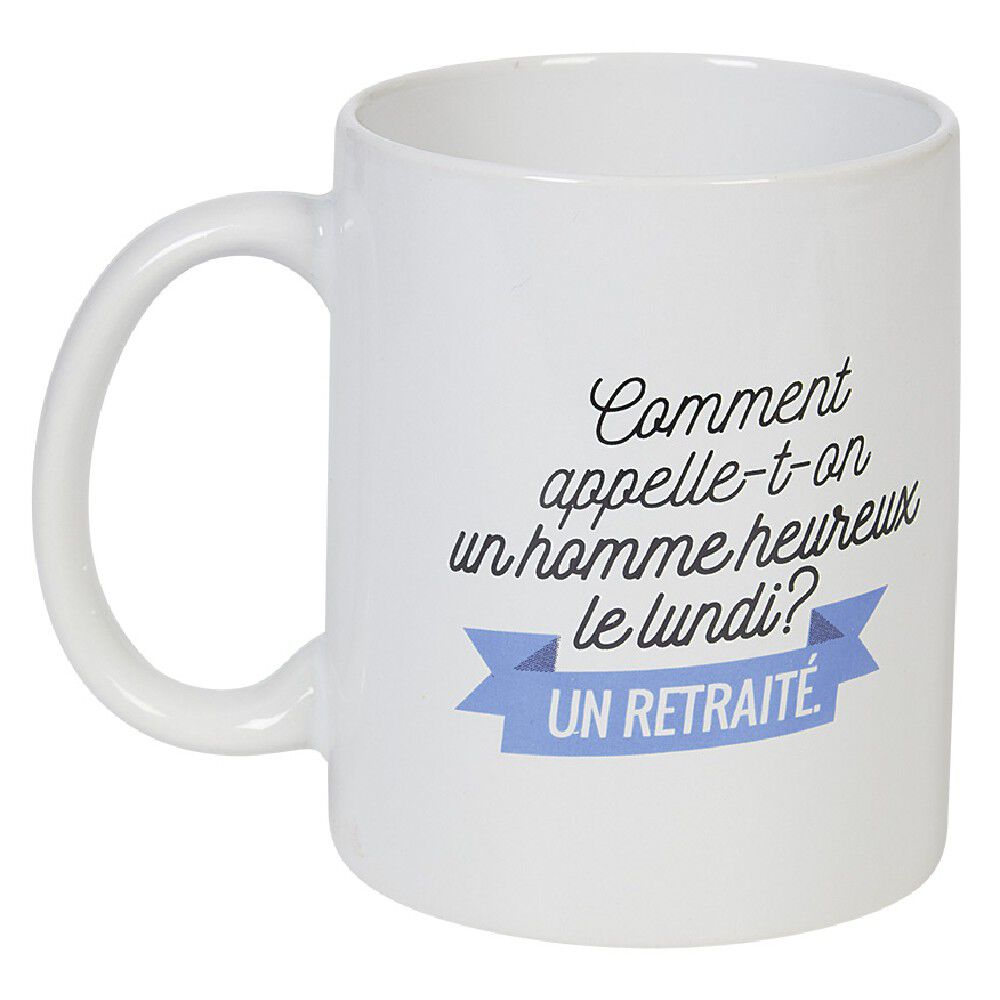 Mug blanc message humoristique (2 modèles)