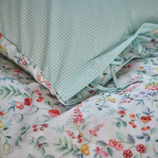 NNEDSZ PIP Studio Midnight Garden White Cotton Quilt Cover Set King