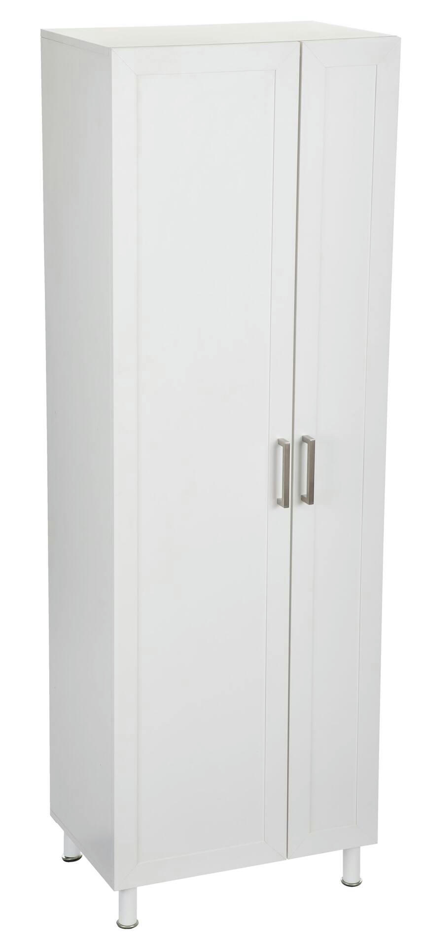 For Living 2-Door Tall Laundry Cabinet, White