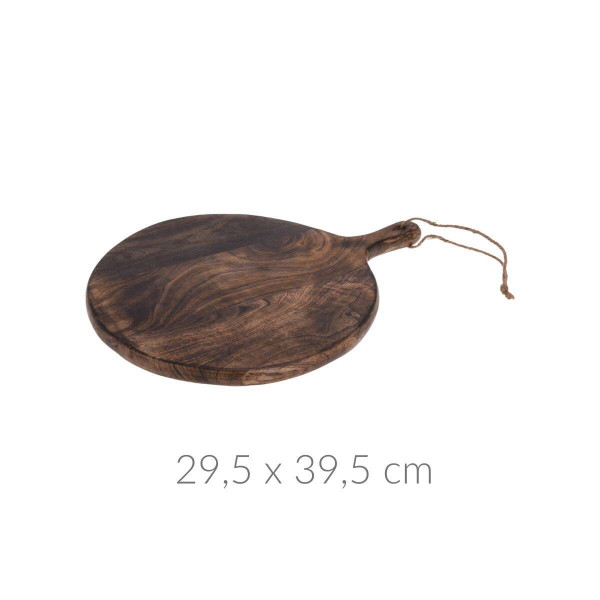 Okrągła deska do serwowania, drewno mango, 40 cm