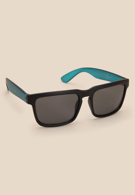 Boys Blue Square Retro Sunglasses