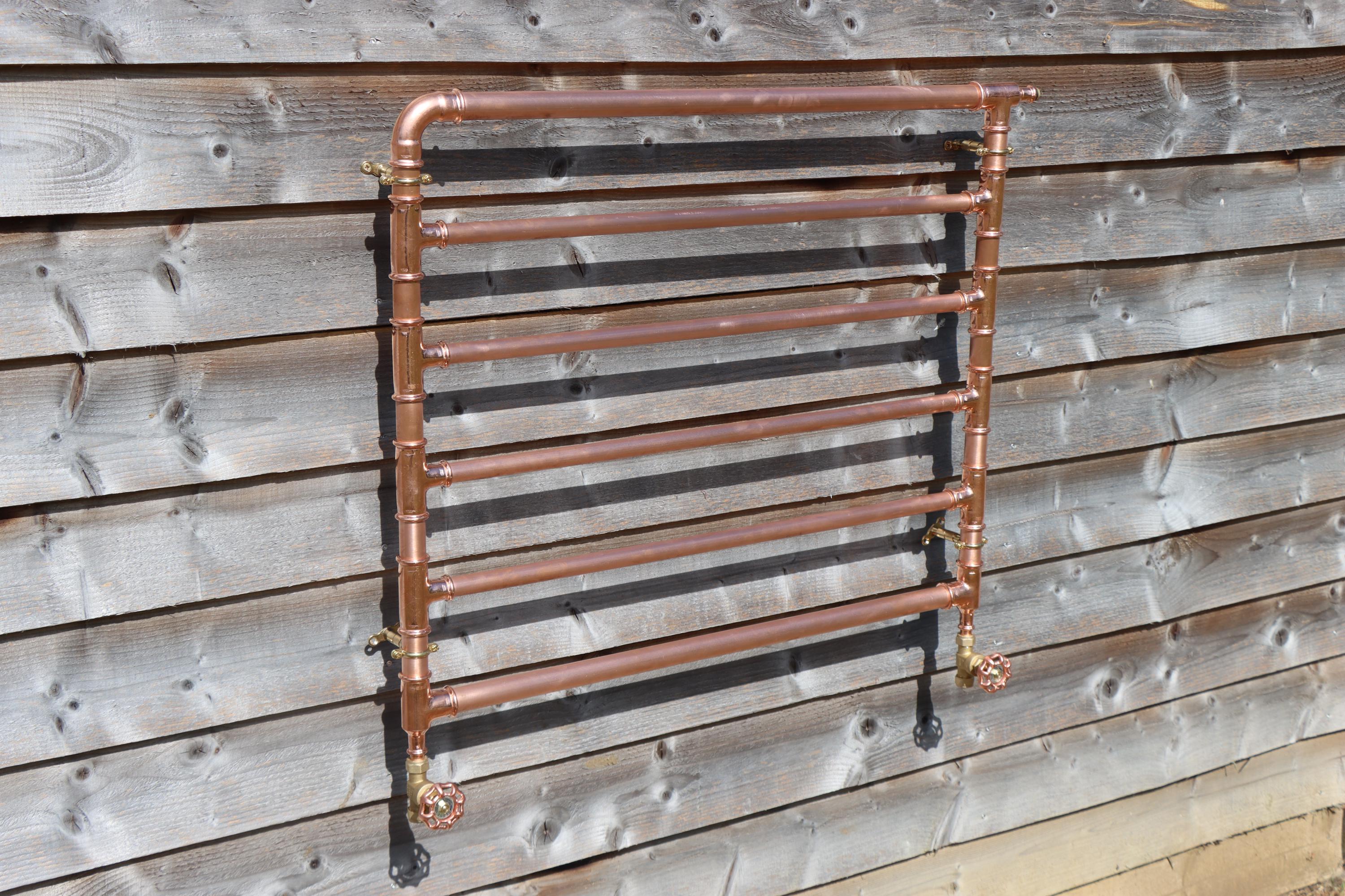 Copper Towel Radiator, Bathroom, Cloakroom. En Suite