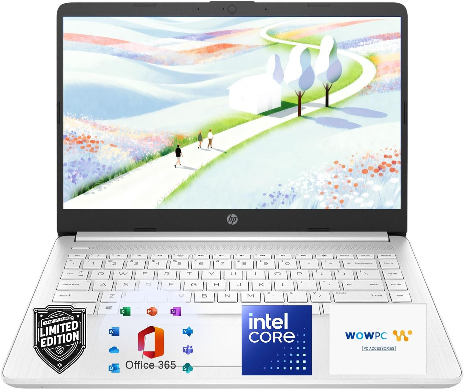 HP Ultrabook Laptop with Copilot AI & Office 365 • Intel High Performance CPU • 16GB RAM • 1.6TB Storage (576GB SSD and 1TB OneDrive) • Windows 11 w/o Earbuds