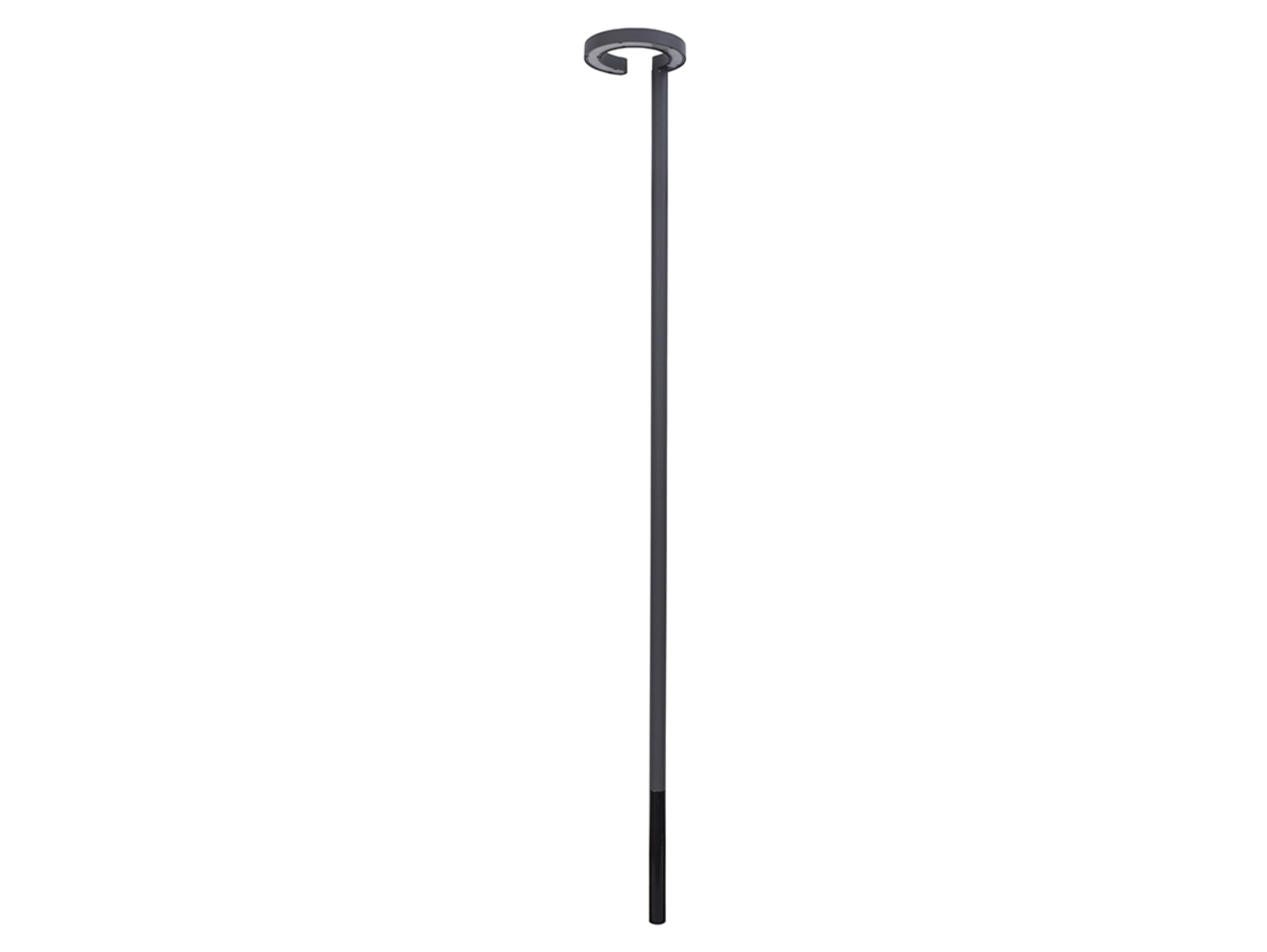 Latarnia ogrodowa Pole LED aluminiowa szara