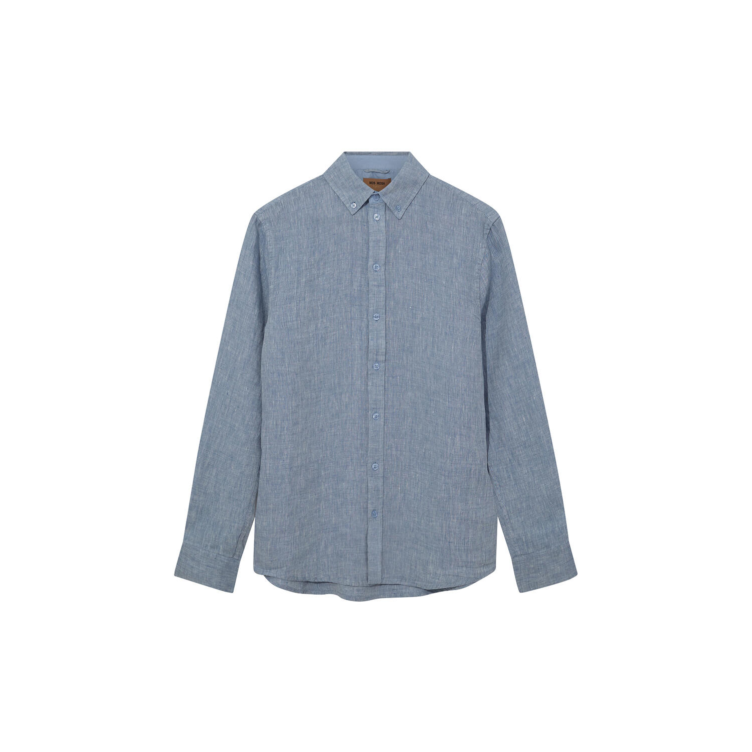MMGTheo Linen Shirt, light blue melange