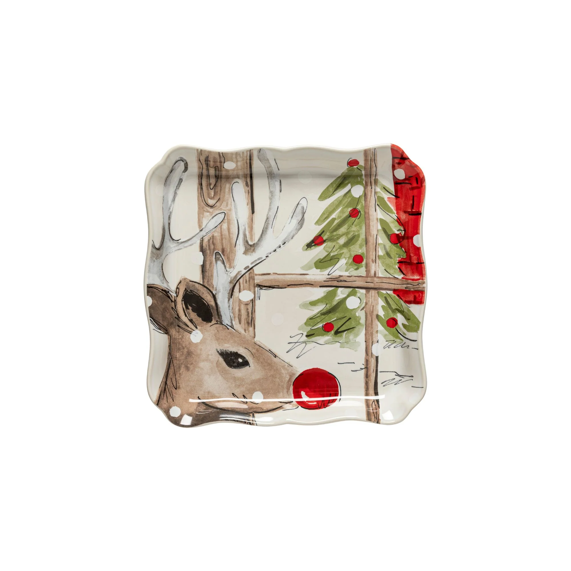 Square Tray Deer Friends, Casafina by COSTA NOVA