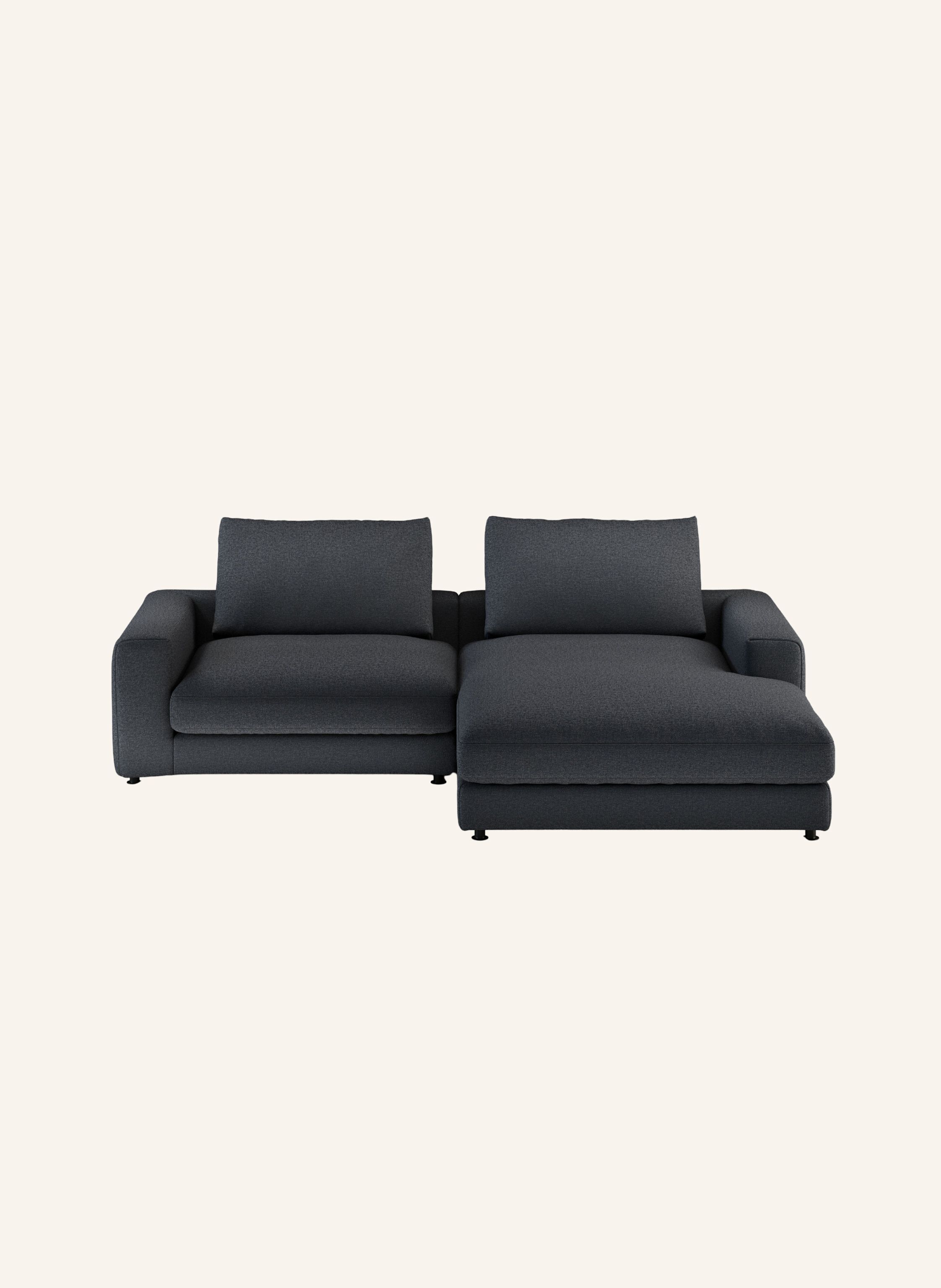 nydo 3-Sitzer Ecksofa MOSLER, rechts, Flachgewebe