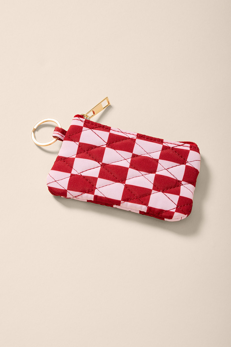 Jasmine Quilt Checkered Card Case