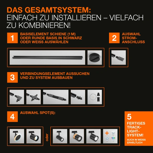 Wand-/Deckenleuchte »SMART  TRACKLIGHT CIRCLE«, LED, inkl. Leuchtmittel, 3000-6500 K