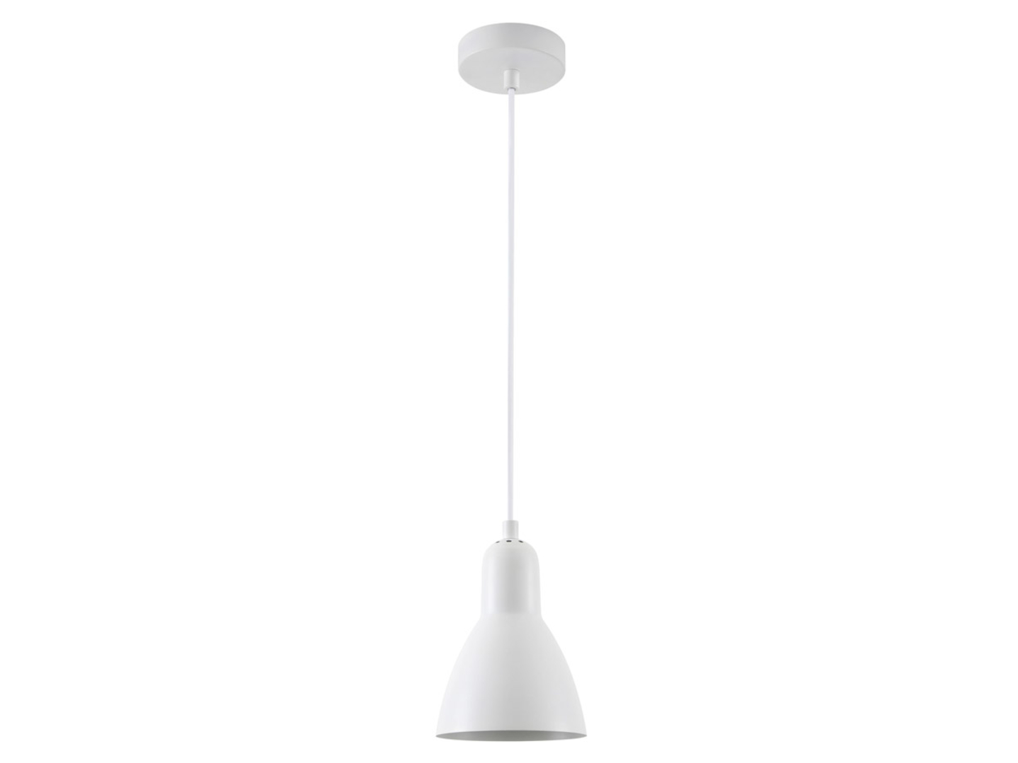 Lampa wisząca Etore metalowa biała