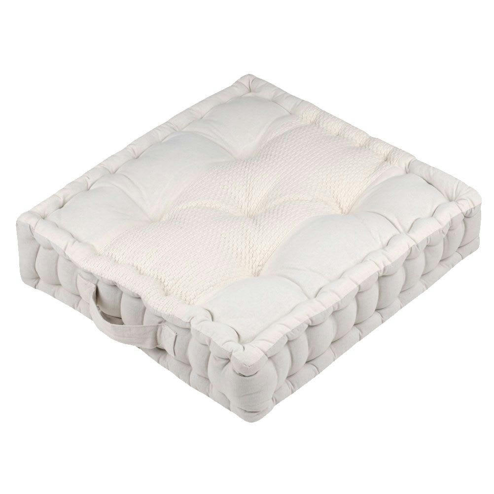 ELISABETH - Coussin de sol en coton 45x45