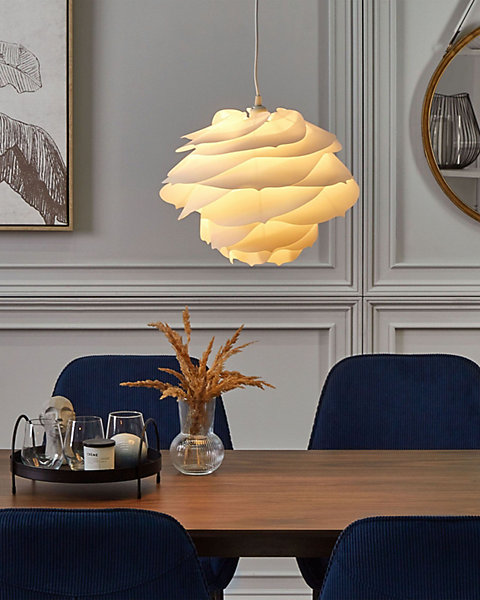 Lampe suspensionenmatériaux synthétiques blanc NILE
