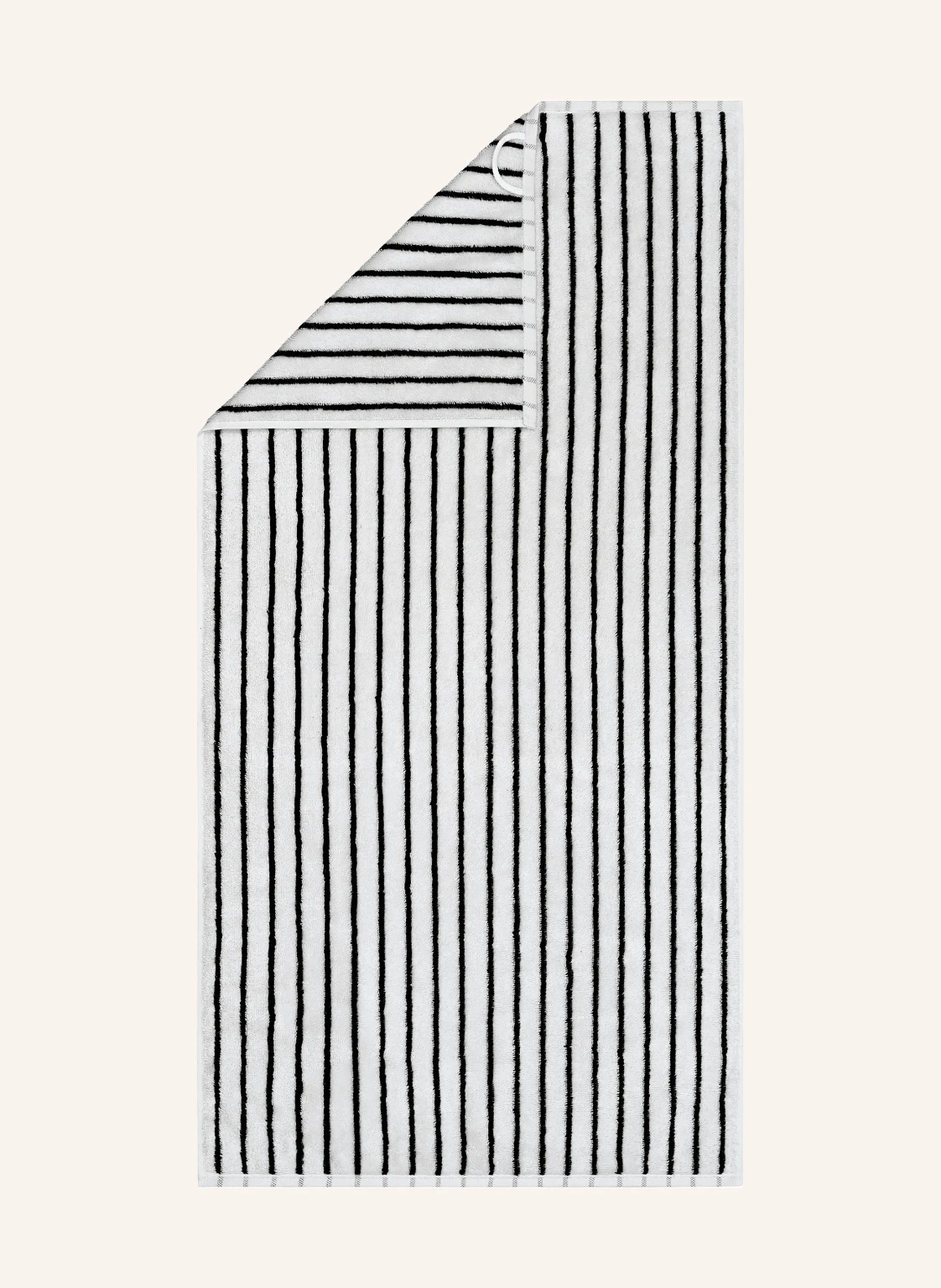 Cawö Handtuch BLACK & WHITE