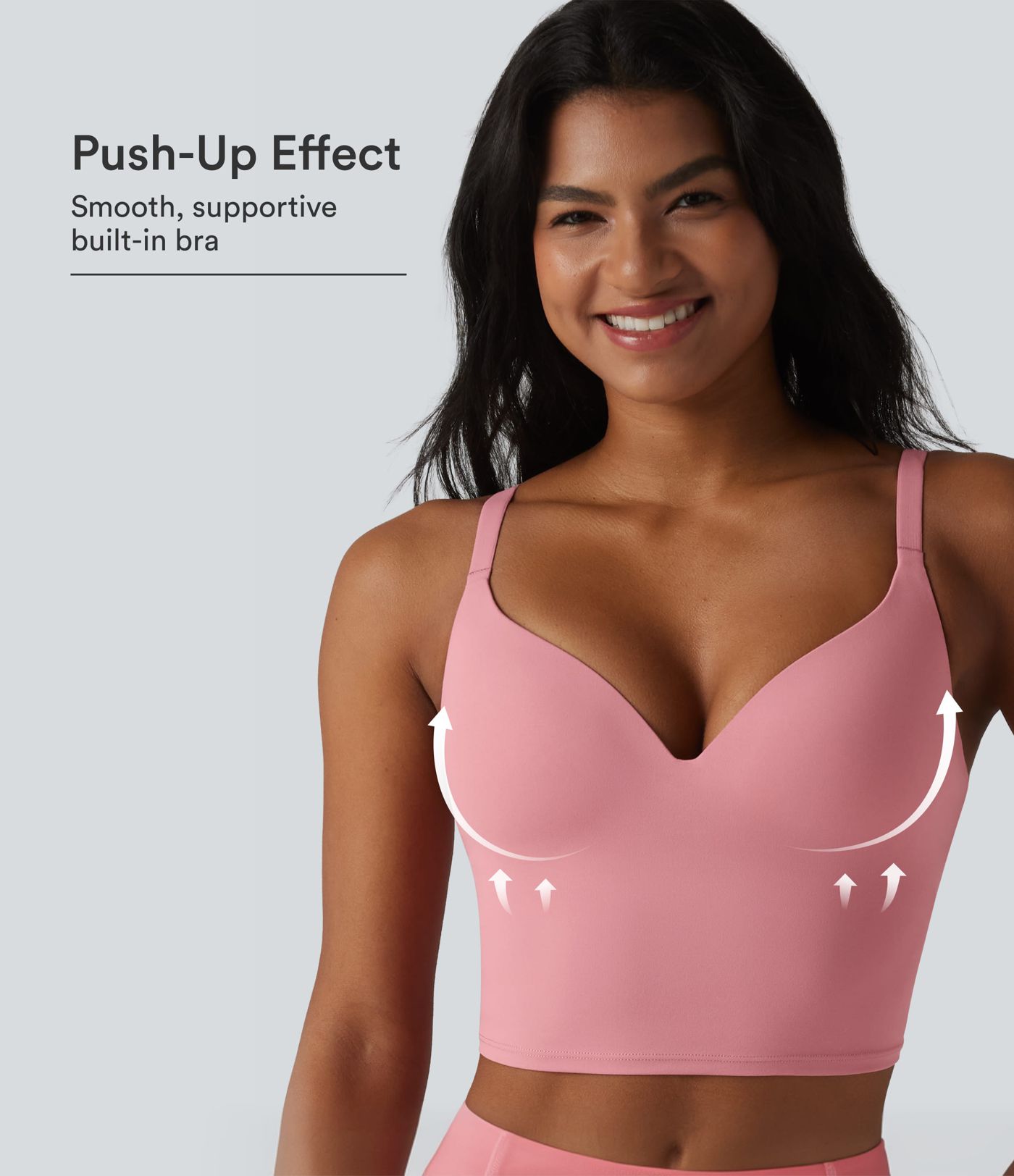 Halara UltraSculpt™ Débardeur yoga push-up à bretelles croisées réglables et coussinets non amovibles