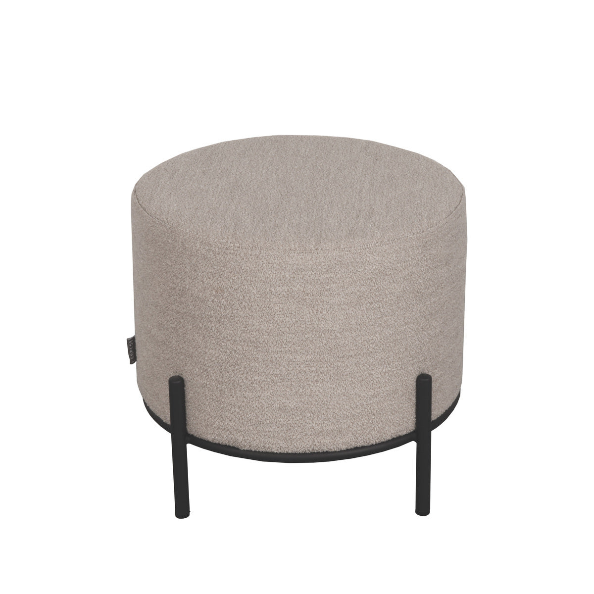 LABEL51 Poef Troy - Naturel Bouclé - 46x46x41cm